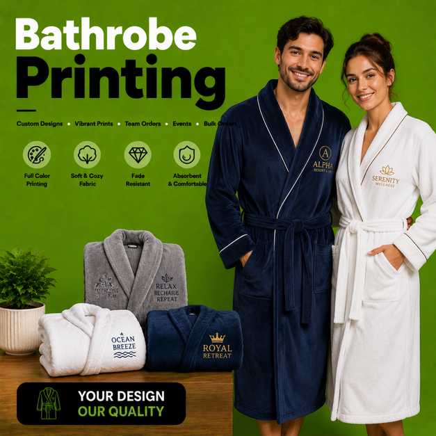 Bathrobe Printing t Shirt Printing Manchester