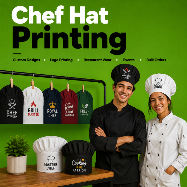 Chef hat Printing t Shirt Printing Manchester