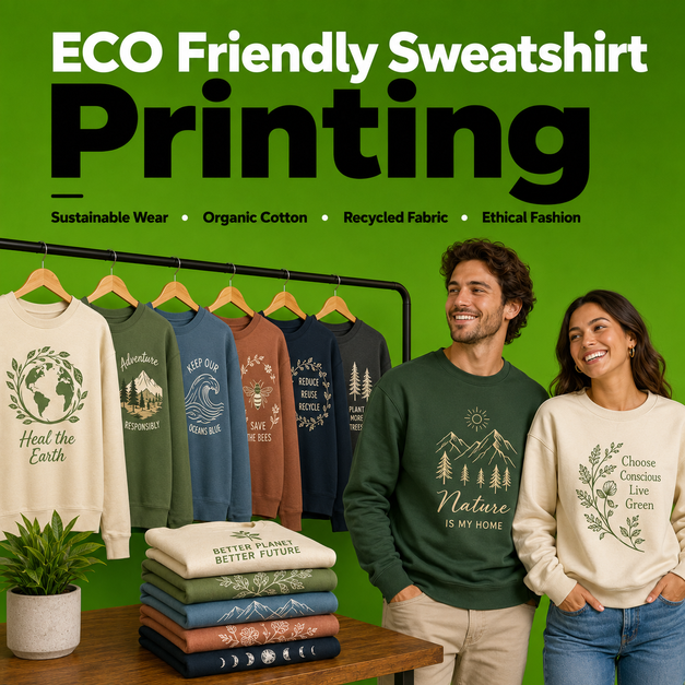 ECO Friendly Sweatshirt Printing Manchester