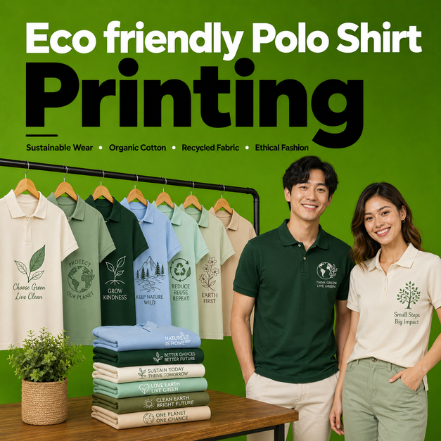 Eco friendly Polo Shirt Printing Manchester