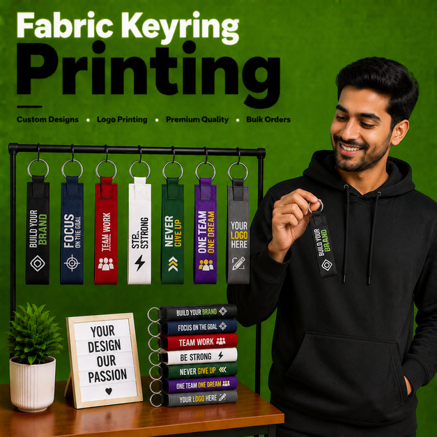 Fabric Keyring Printing manchester