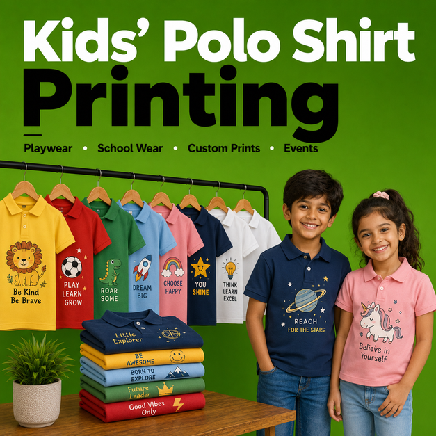 Kids' Polo Shirt Printing Manchester
