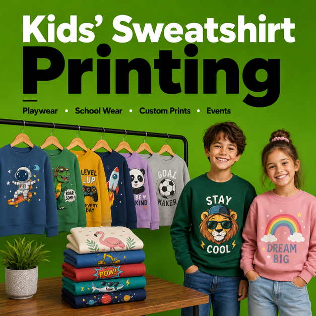 Kids’ Sweatshirt Printing Manchester