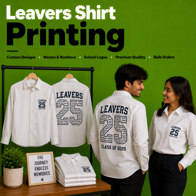 Leavers shirt Printing manchester