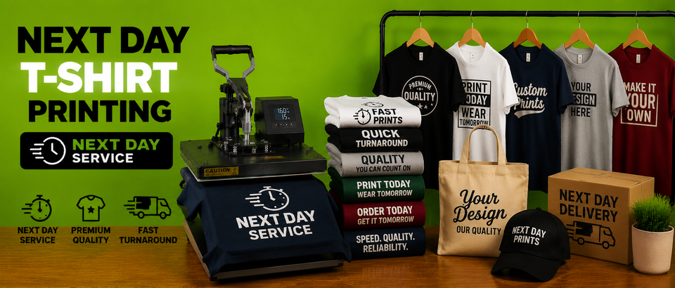 Next Day T shirt Printing Manchester