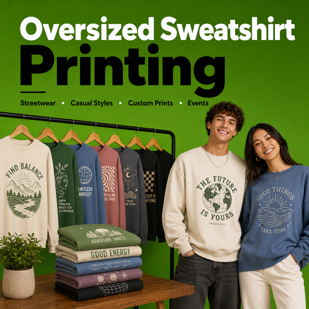 Oversized Sweatshirt Printing Manchester