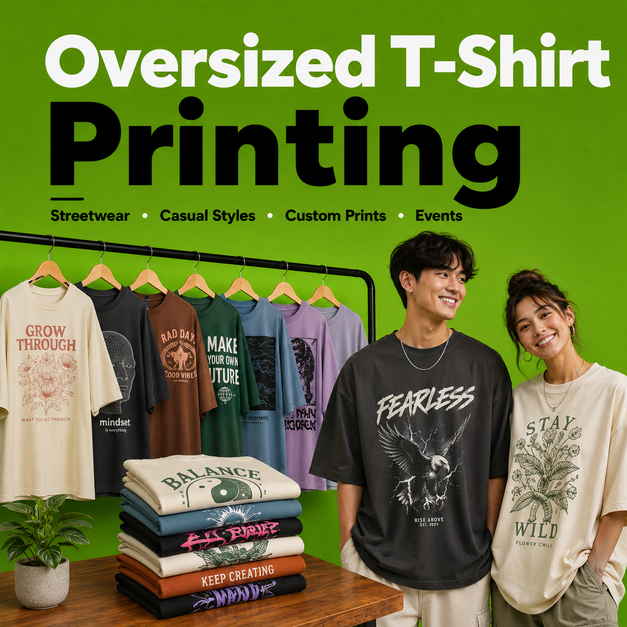 Oversized T-Shirt Printing Manchester