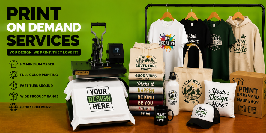 Print on Demand Services t Shirt Printing Manchester