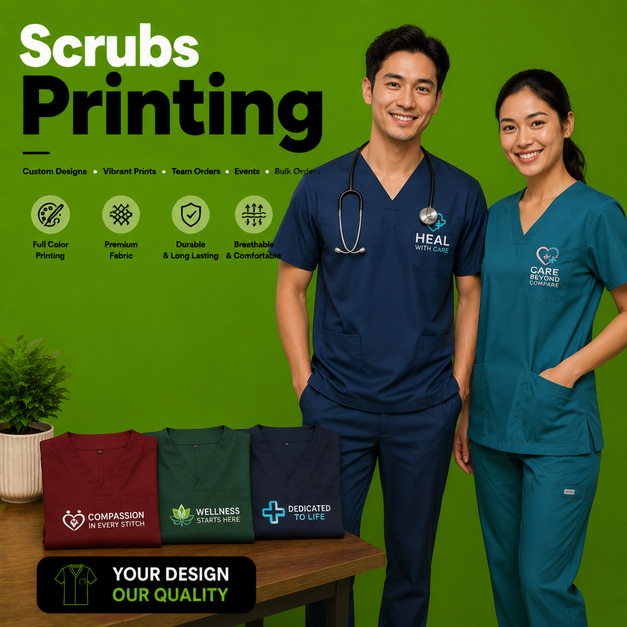 Scrubs Printing t Shirt Printing Manchester