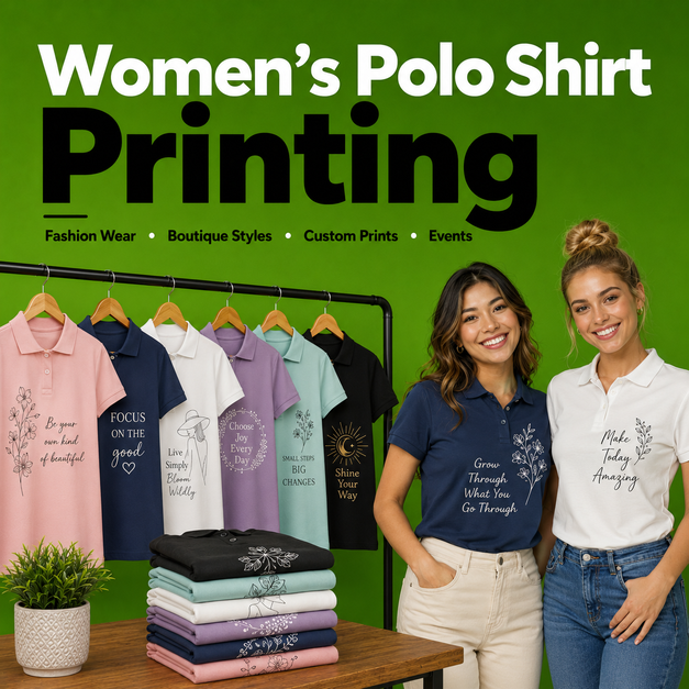 Women's Polo Shirt Printing Manchester