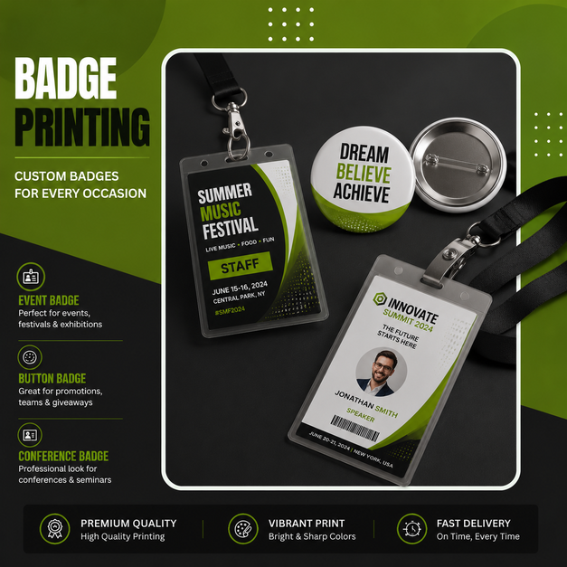 badge printing Manchester