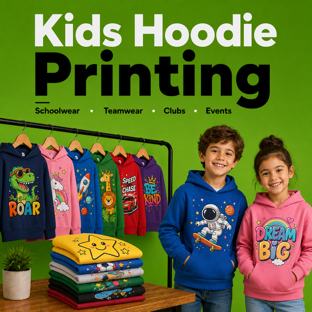 kids hoodie printing Manchester