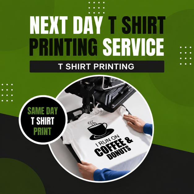 next day t shirt printing Manchester